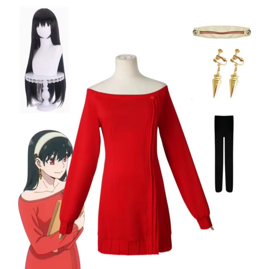 Anime Cosplay Yor Forger - Anime FAMILY Cosplay Yor Forger Yor