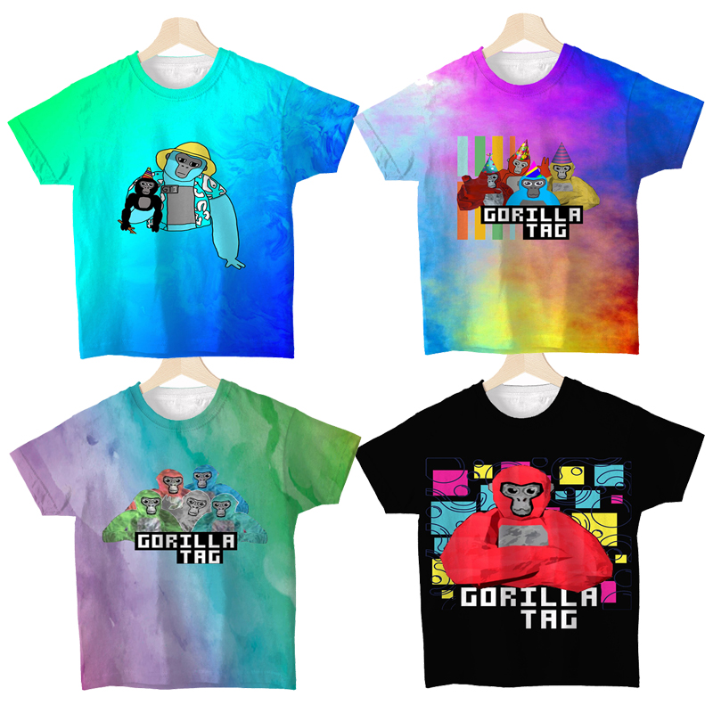 Anime Cosplay Toddler - Gorilla Tag Kids T-shirts for Boys