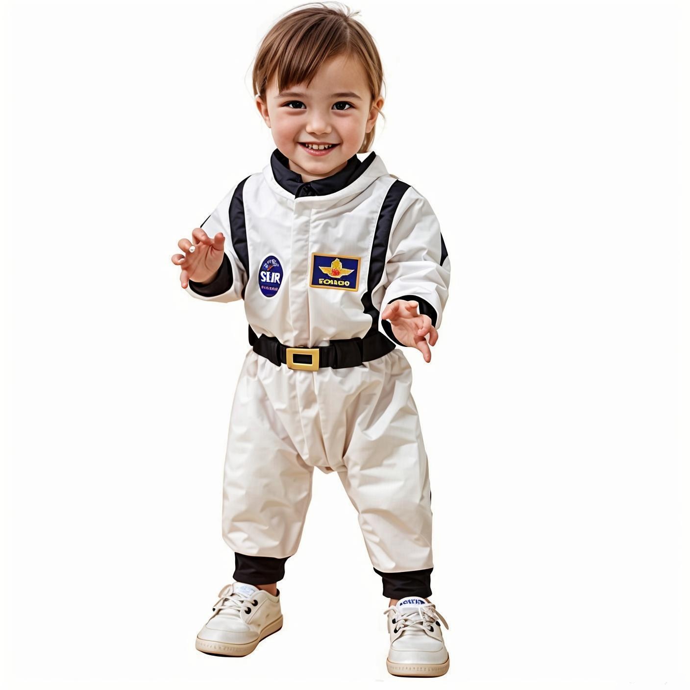 Anime Cosplay Toddler - Baby Toddler Astronaut Cosplay Costume Embroidered