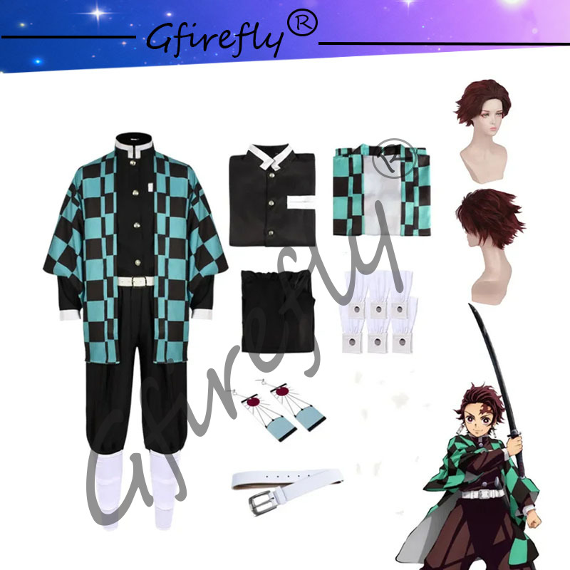 Kamado Tanjirou Cosplay Costum - Anime Cosplay With Mask ulasan dan harga