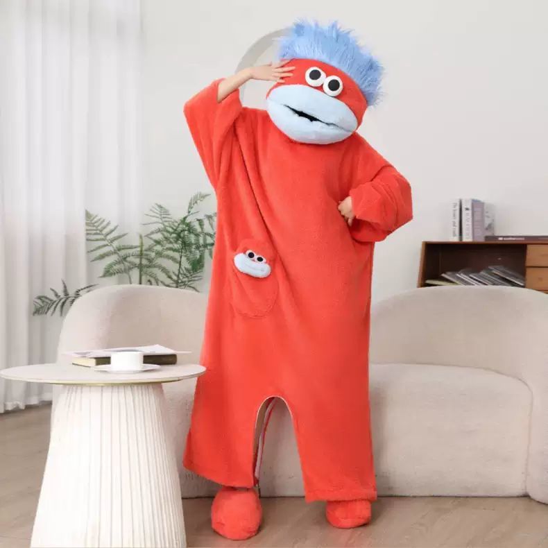 Cute Cartoon Big Mouth Monster - Anime Cosplay Couple ulasan dan harga
