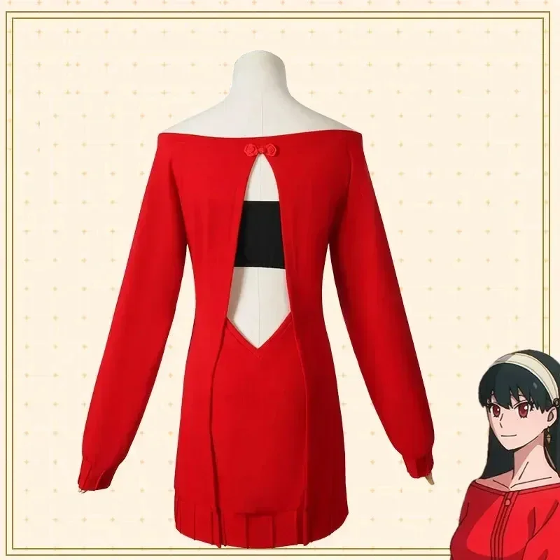 Yor Forger Cosplay Long Red Kn - Anime Cosplay Yor Forger ulasan dan harga