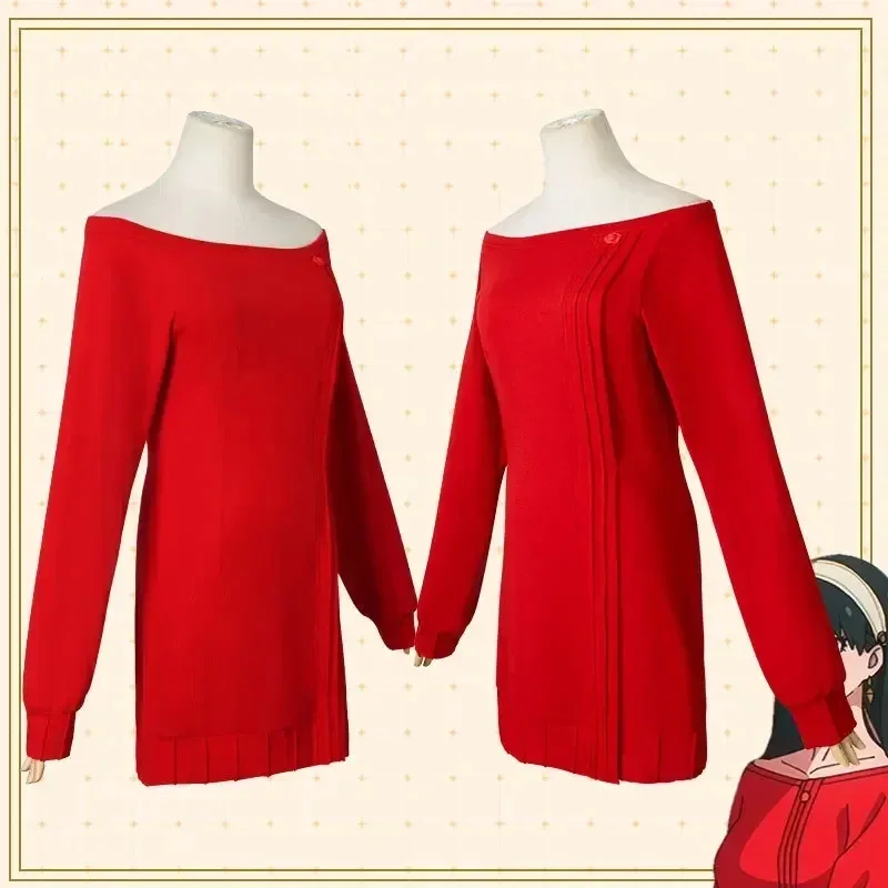Yor Forger Cosplay Long Red Kn - Anime Cosplay Yor Forger ulasan dan harga