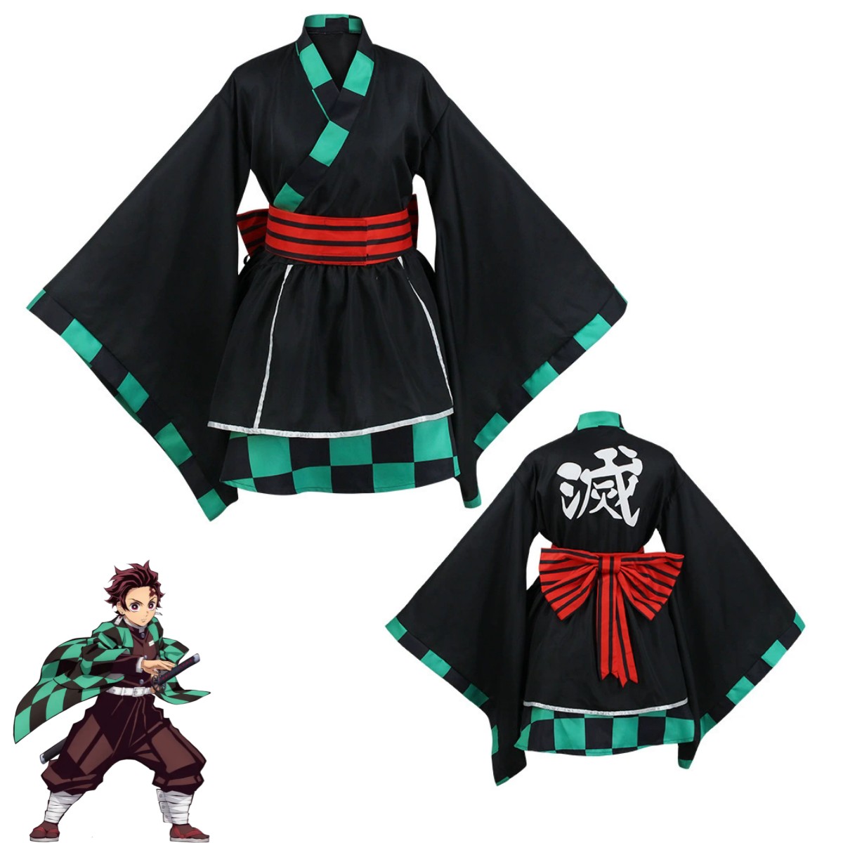 XQAnime Kamado Tanjirou Kochou - Cosplay Anime Zenitsu ulasan dan harga
