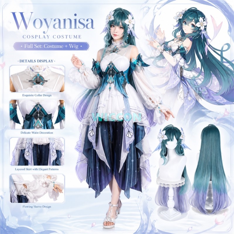 Vodyanitsa Cosplay Game Genshi - Quality Anime Cosplay ulasan dan harga